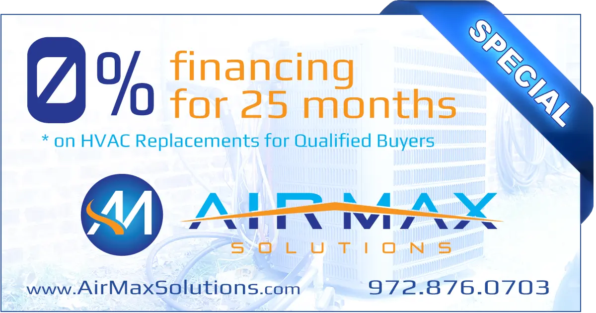 0% Financing for 25 Months on HVAC Replacements for Qualified Buyers
